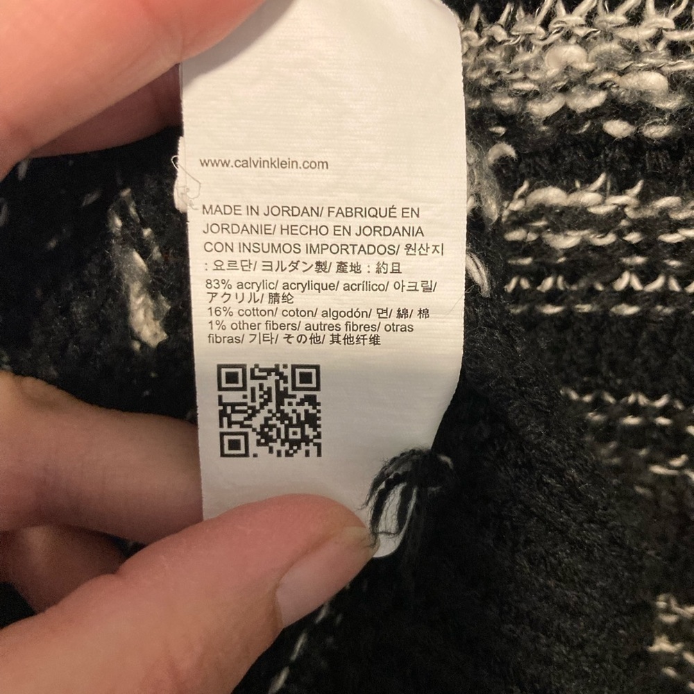 Calvin Klein jeans long sleeved striped Womens sweater size small - Picture 3 of 8